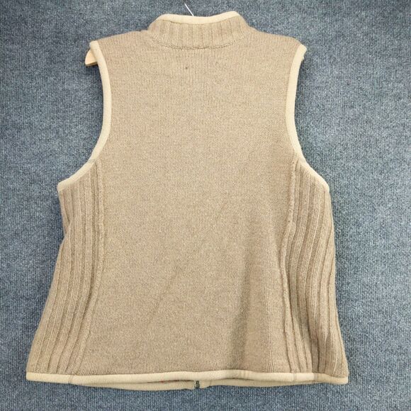 Gander Mountain Guide Series Size XL Brown Lambswool Blend Full Zip Vest - Picture 3 of 12